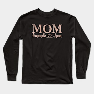 Amanda V Mother's boy Mom Gigi Aunt family Long Sleeve T-Shirt